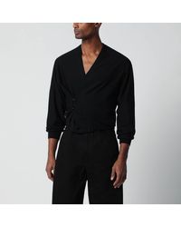 Lemaire - Asymmetric Wool-Blend Cardigan - Lyst