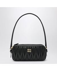 Miu Miu - Quilted Nappa Leather Pouch - Lyst