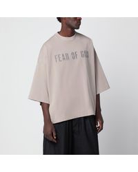 Fear Of God - Greige Merch Cotton T-Shirt - Lyst