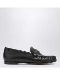Chloé - Schwarze Lederloafer - Lyst