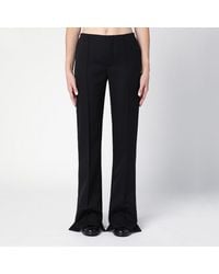 Chloé - Asymmetrical Wool Trousers - Lyst