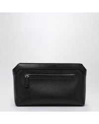 The Row - Pochette nera in pelle - Lyst