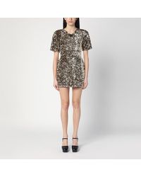 Marc Jacobs - Glamorous Mini Dress With Sequins And Removable Brooch - Lyst