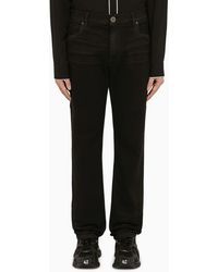 Balmain - Regular Jeans With Embroidery - Lyst