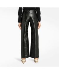 Matériel Leather-effect Trousers - Black