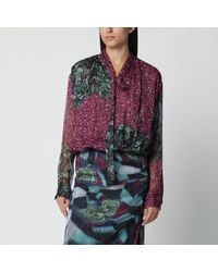 Dries Van Noten - Multicolored Silk Blouse - Lyst