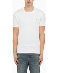 Polo Ralph Lauren - Classic White Crew Neck T Shirt - Lyst