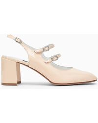 CAREL PARIS - Pale Pink Patent Leather Slingback Mary Janes - Lyst