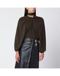 NAMACHEKO - Draped Silk Top - Lyst
