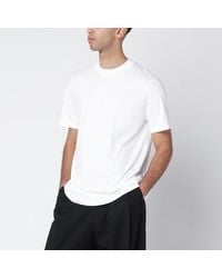Jil Sander - T-shirt bianca in cotone - Lyst