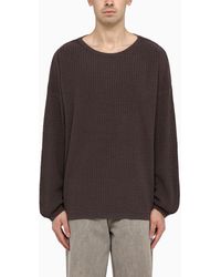 Our Legacy - Silk Blend Popover Crew-neck Jumper - Lyst