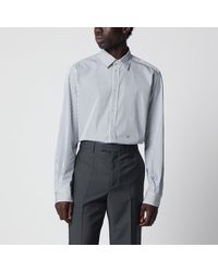 Valentino - Ivory/ Striped Shirt With Vlogo - Lyst
