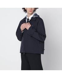 Burberry - Reversible Cotton Jacket With Check Pattern - Lyst