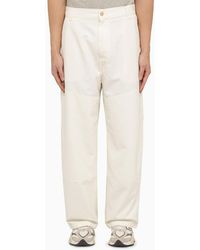 Carhartt - Wide Panel Pant Wax Coloured Cotton - Lyst