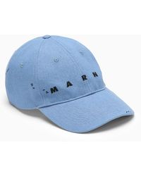 Marni - Cappello da baseball in cotone con logo - Lyst