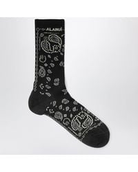 Alanui - Cotton-Blend Bandana-Pattern Socks - Lyst