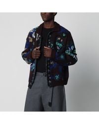 Sacai - Wool Jacket With Floral Pattern - Lyst