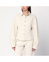 Haikure - Ecru Denim Shirt - Lyst
