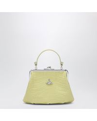 Vivienne Westwood - Granny Frame Crocodile-Embossed Leather Purse, Lime - Lyst