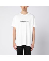 Givenchy - Reverse Cotton Oversize T-shirt With Logo - Lyst