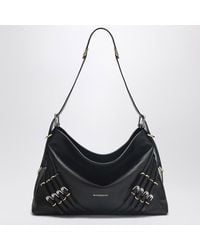 Givenchy - Mittelgroße Tasche Voyou Aus Schwarzem Leder Mit Mehreren Schnallen - Lyst