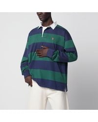 Polo Ralph Lauren - Dark/ Striped Big-Fit Polo Shirt - Lyst