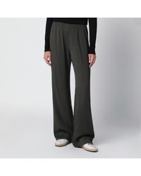 Golden Goose - Dark Wool-Blend Trousers - Lyst