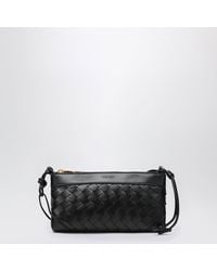 Bottega Veneta - Double Patch Leather And Intrecciato Bag - Lyst
