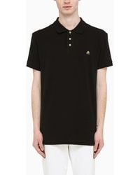 Moose Knuckles Polo T-shirt With Logo Print - Black