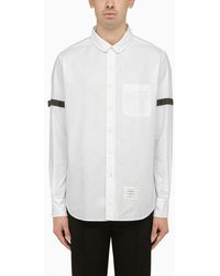 Thom Browne - Camicia di cotone bianco con dettaglio - Lyst