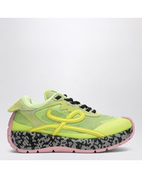 Loewe - Grüne Pogo-Sneaker Aus Technischem Mesh Und Leder - Lyst