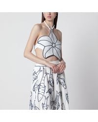 FARM Rio - Coast Stars Cropped Top - Lyst