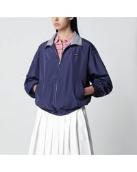 Miu Miu - Royal Technical Poplin Blouson - Lyst