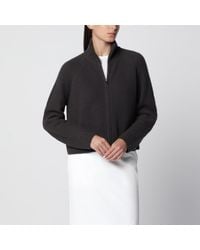 Lisa Yang - Dark Sadie Zip-Up Cashmere Cardigan - Lyst