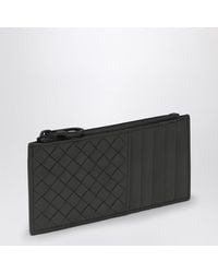Bottega Veneta - Portacarte con zip in intrecciato - Lyst