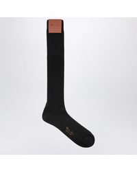 Loro Piana - Sottile Ribbed Cashmere Blend Socks - Lyst