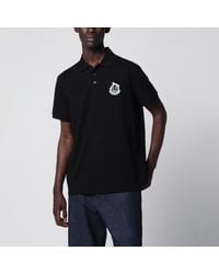 Moncler - Cotton Piqué Polo Shirt With Logo - Lyst