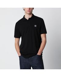 Stone Island - Polo Shirt With Logo Patch - Lyst