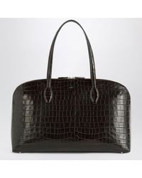 TOTEME - Garderob Dark Chocolate Leather Tote Bag - Lyst