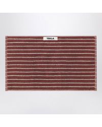 Tekla - Striped Reddish- Guest Towel 30X50 Cm - Lyst