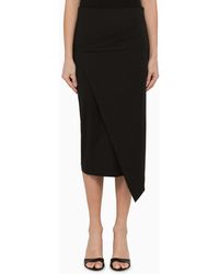 Calvin Klein - Midi Wrap Skirt - Lyst