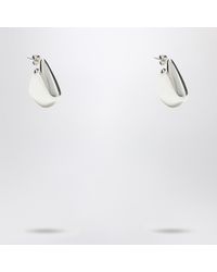 Bottega Veneta - Sterling Silver Small Fin Earrings - Lyst