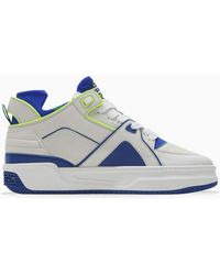 Just Don White/blue Mid Tennis Jd2 Sneakers