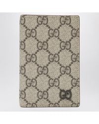 Gucci - gg Supreme Fabric Wallet In /ebony - Lyst