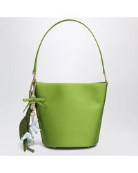 Self-Portrait - Satin Bucket Bag - Lyst