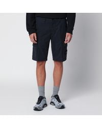 Stone Island - Stretch Cotton Cargo Shorts - Lyst