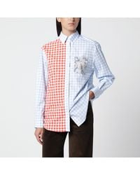 Loewe - Light And Patchwork Cotton Shirt - Lyst
