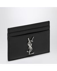 Saint Laurent - Portacarte di credito monogram - Lyst