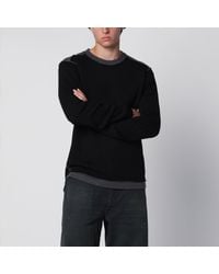 MM6 by Maison Margiela - Asymmetrical Crewneck Sweater - Lyst