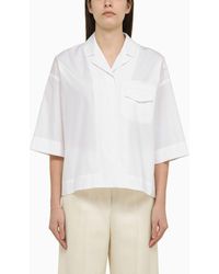 Sportmax - Short-sleeved Cotton Shirt - Lyst